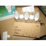 2X LEDYA - C37 E14 470 Lumen LED Light Bulbs - Pack of 5 - New & Boxed.