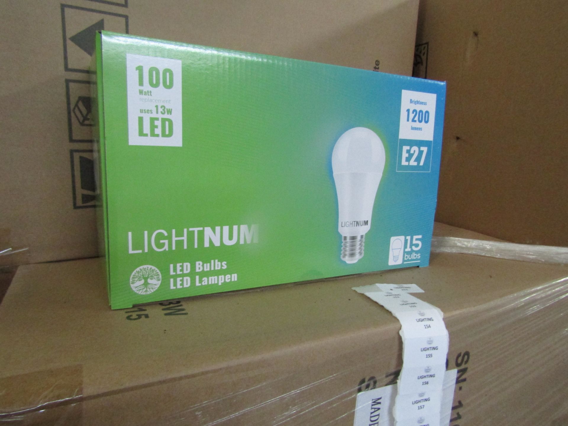 10X AMPTON - A60 E27 806 Lumen LED Filament Light Bulbs - Pack of 6 - New & Boxed.