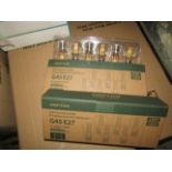 2X AMPTON - G45 E27 400 Lumen LED Filament Light Bulbs - Pack of 6 - New & Boxed.