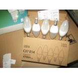 2X LEDYA - C37 E14 470 Lumen LED Light Bulbs - Pack of 5 - New & Boxed.