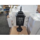 Black Outdoor Post Light. H40cm x W18cm. New Boxed (IL014)