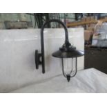 Integrity Lighting black outdoor Georgian chain lantern. H33CM X W24CM. New & Boxed (boxes are