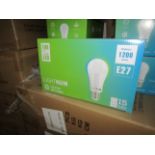 10X LIGHTNUM - E27 1200 Lumen LED Light Bulbs - Pack of 15 - New & Boxed.