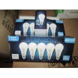 2X STANBOW - A60 E27 1200 Lumen LED Light Bulbs - Pack of 5 - New & Boxed.