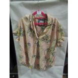 Jacks Girlfriend New York Ladies Blouse Floral Pink, Size: L - Good Condition.