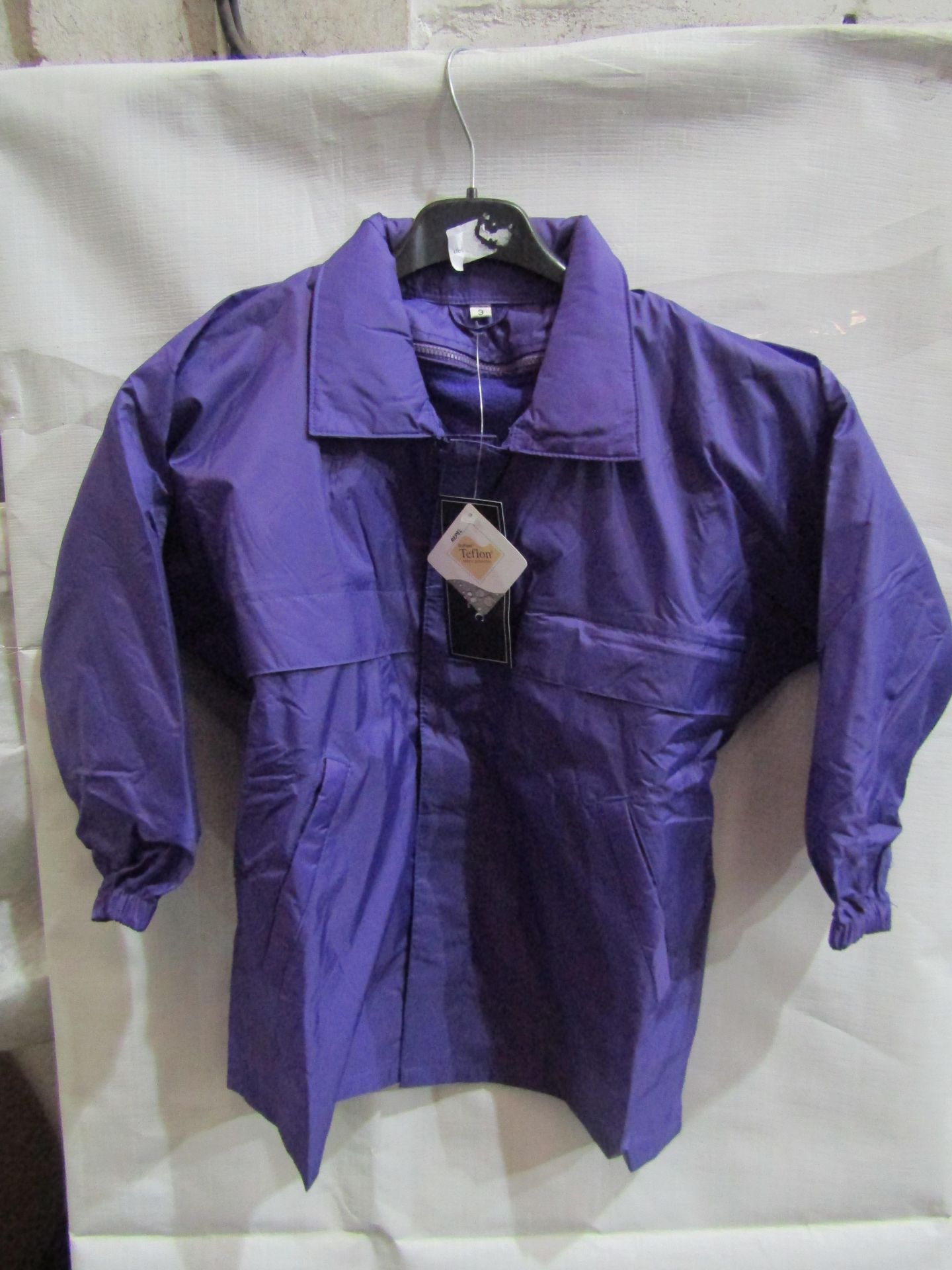 Rainmac Childrens Purple Rain Coat With Detachable Lined Fleece, Size: 4 - Unused & Packaged.