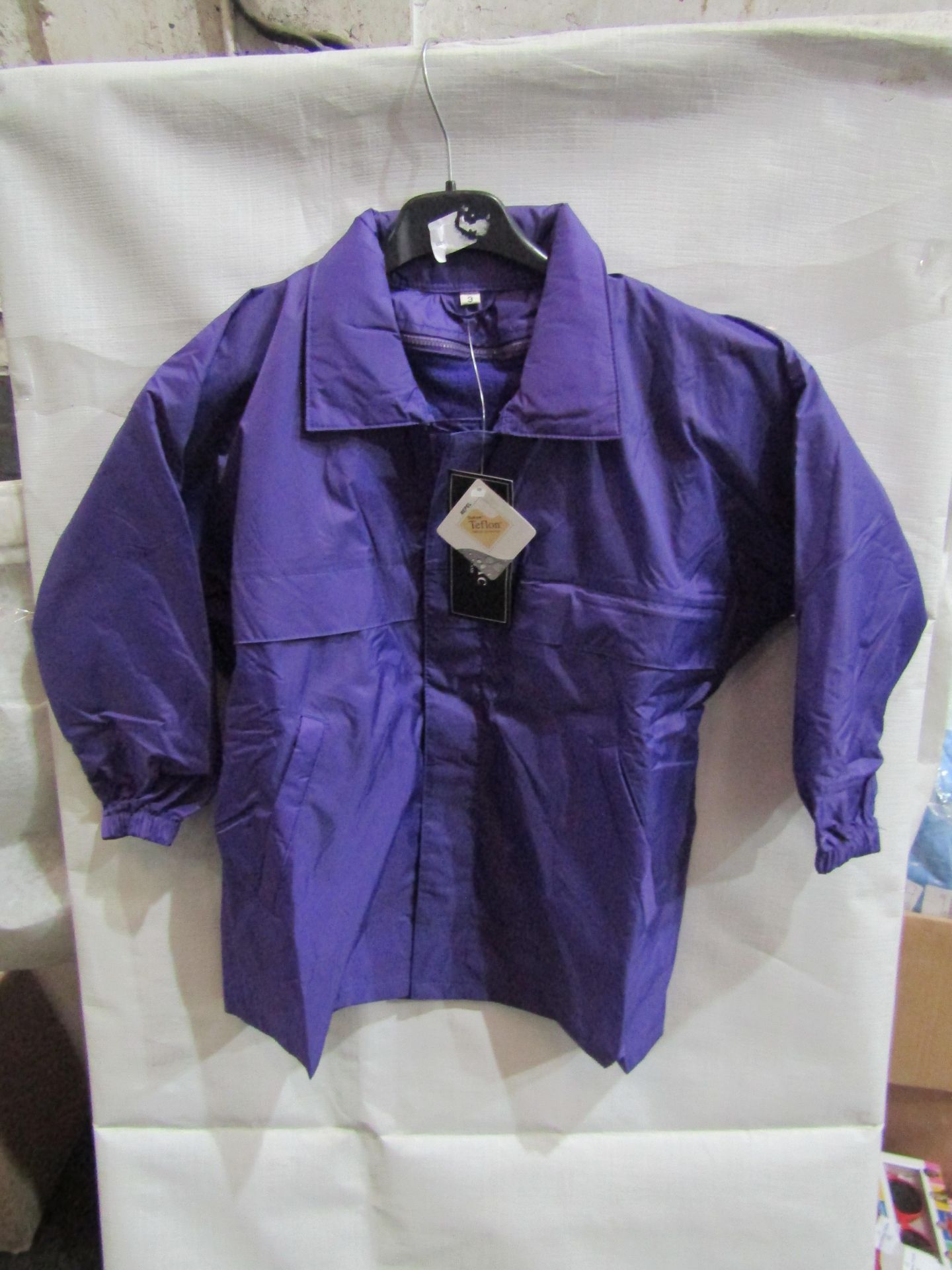 Rainmac Ladies Purple Padded Rain Coat, Size: 10 - Unused & Packaged.