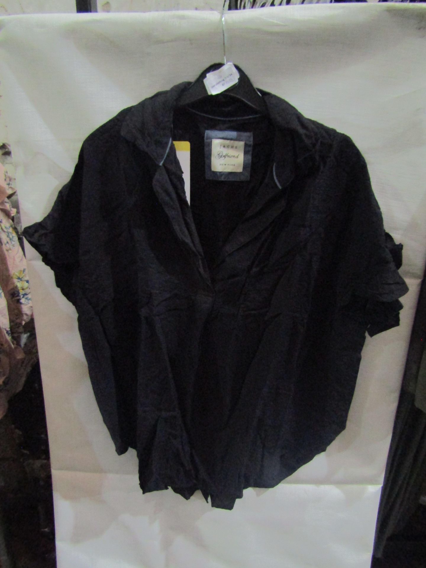 Jacks Girlfriend New York Ladies Blouse Black, Size: S - Good Condition.