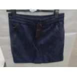 Brave Soul Navy Mini-Skirt Size M New With Tags