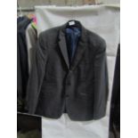 M&S Mens Grey Tailored Fit Performance Suit Jacket, Size: Chest 44" Long - Good Condition.