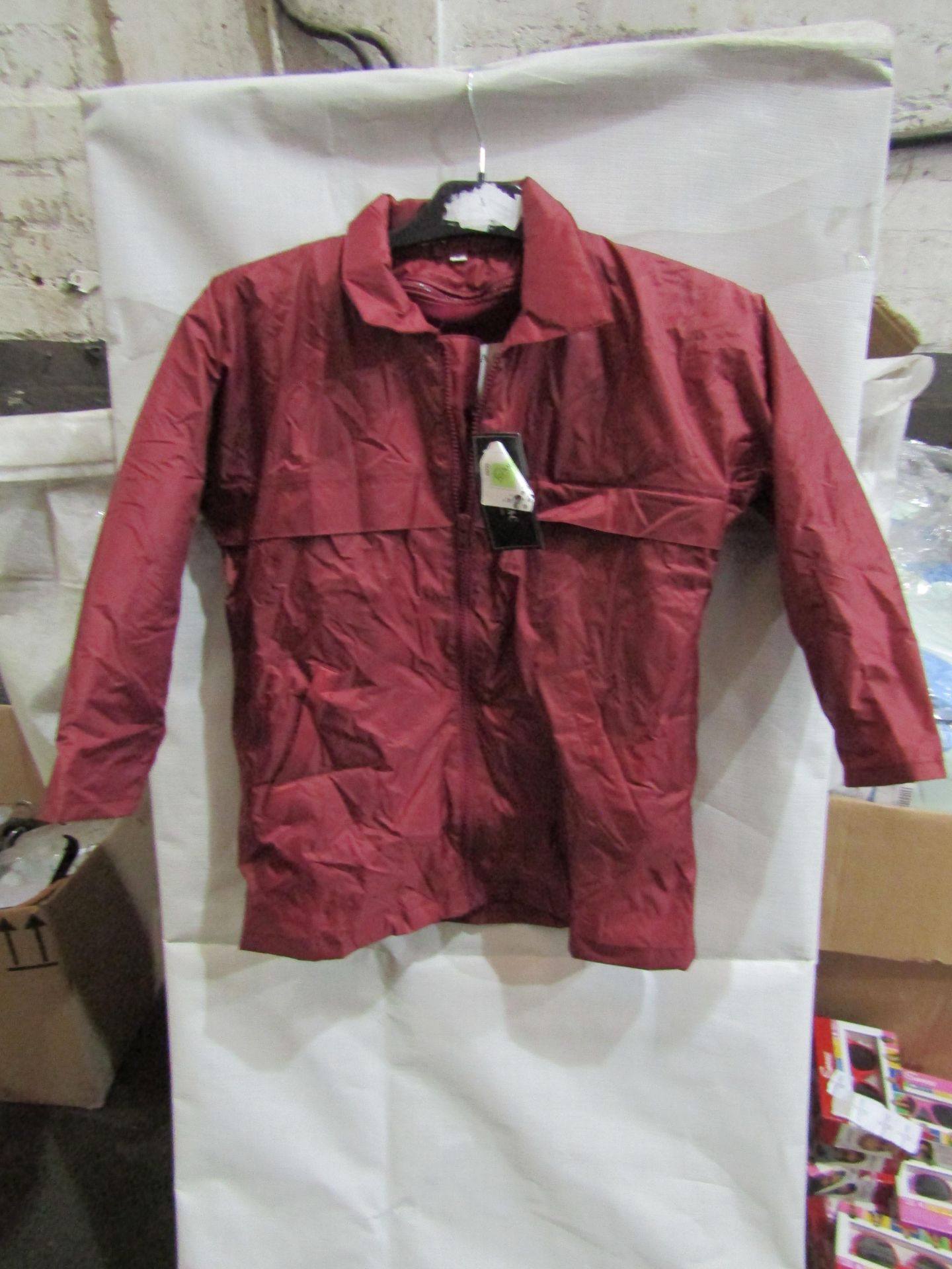 Rainmac Ladies Burgandy Rain Coat With Detachable Lined Fleece, Size: 18 - Unused & Packaged.