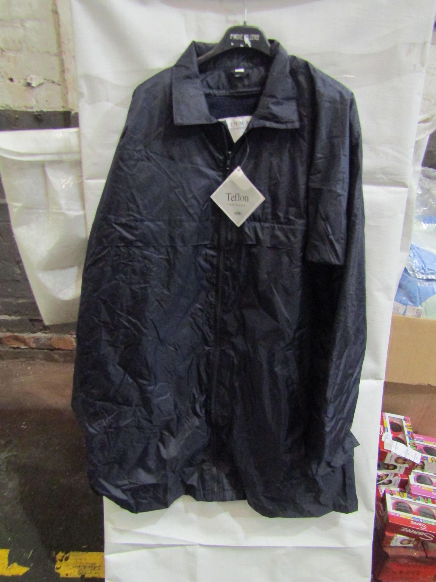 Rainmac With Inner Detachable Fleece, Navy, Size 8, Unworn & Packaged.