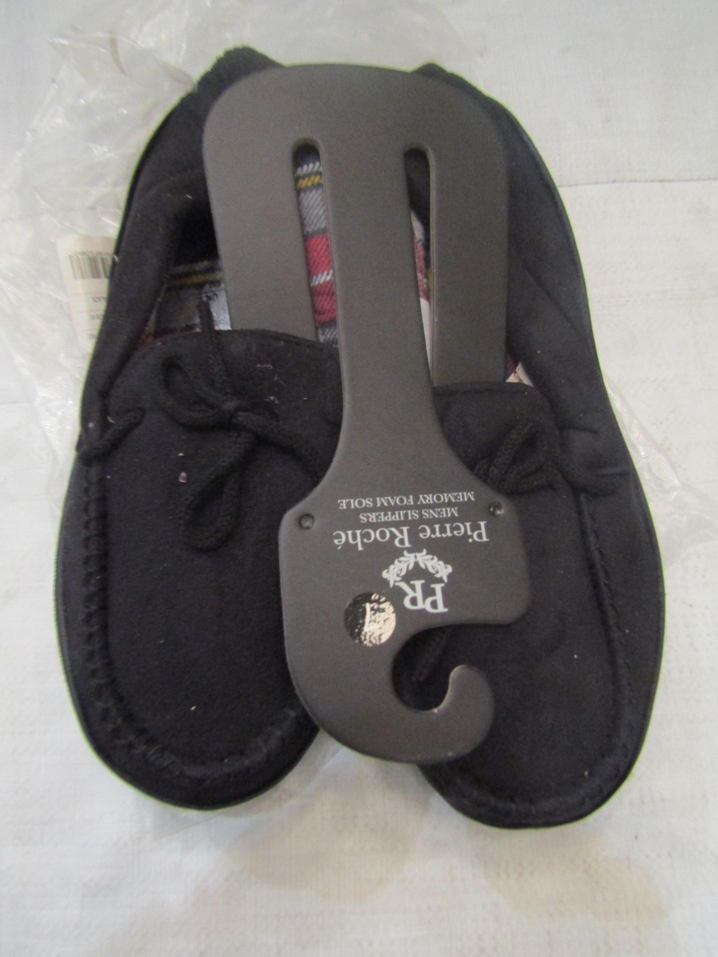 1 X Pair of Pierre Roche Mens Navy Slippers Size 7 New & Packaged