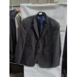 M&S Mens Grey Tailored Fit Performance Suit Jacket, Size: Chest 48" M - Good Condition.