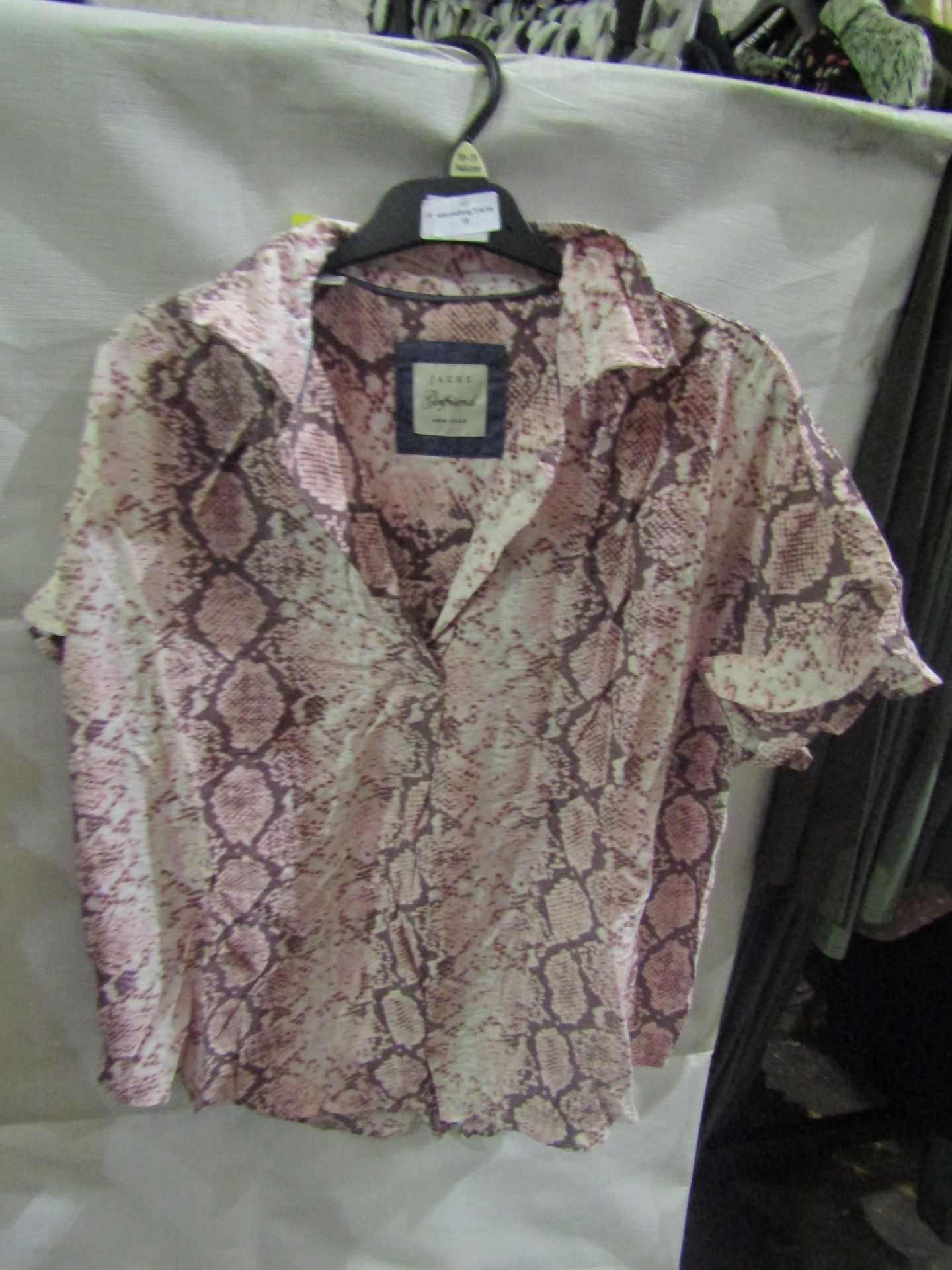 Jacks Girlfriend New York Ladies Blouse Pink, Size: XL - Good Condition.