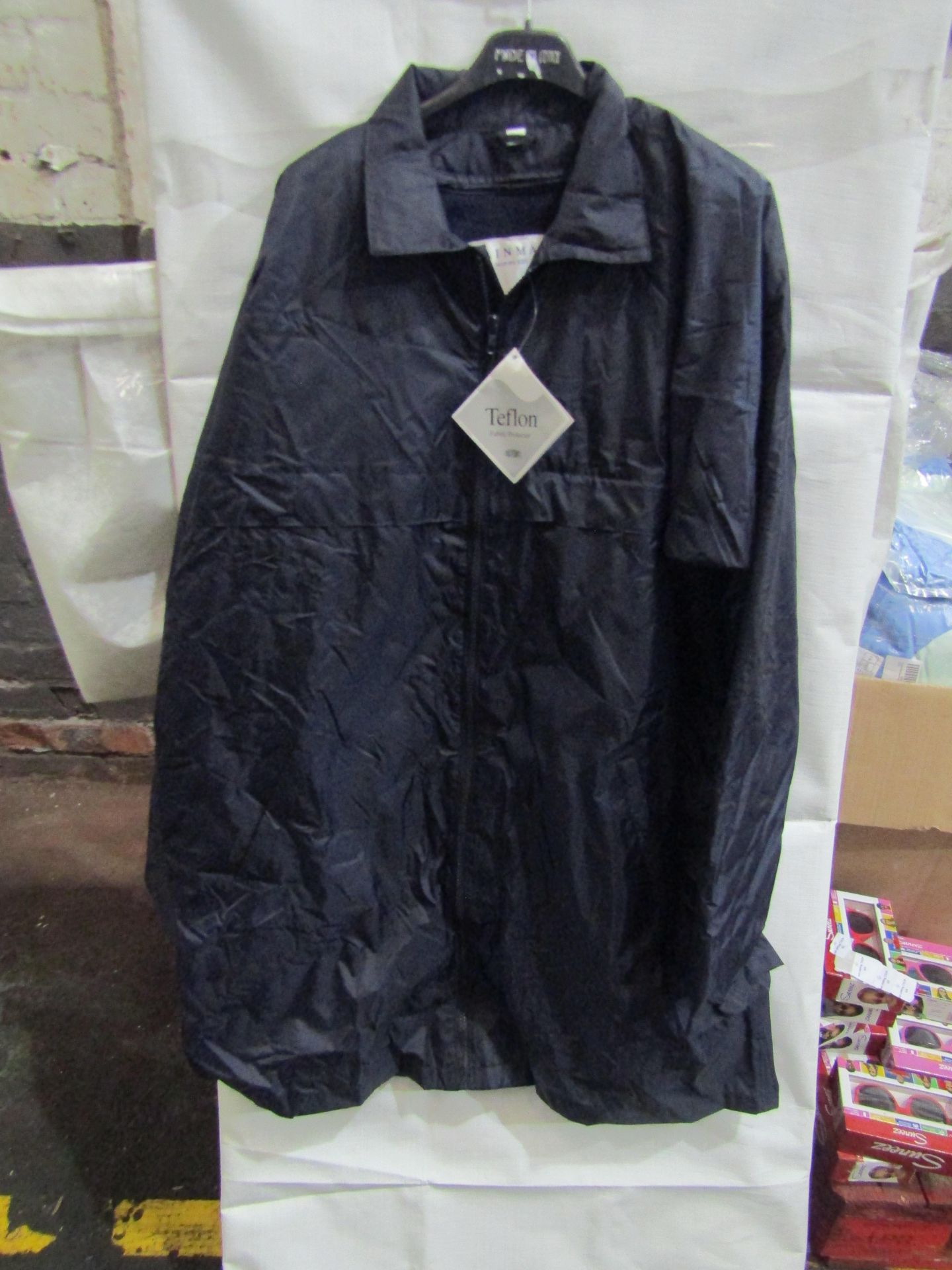 Rainmac With Inner Detachable Fleece, Navy, Size 20, Unworn & Packaged.