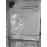 Soak & Sleep White/Grey 600TC Egyptian Cotton King Size Duvet Cover RRP 95