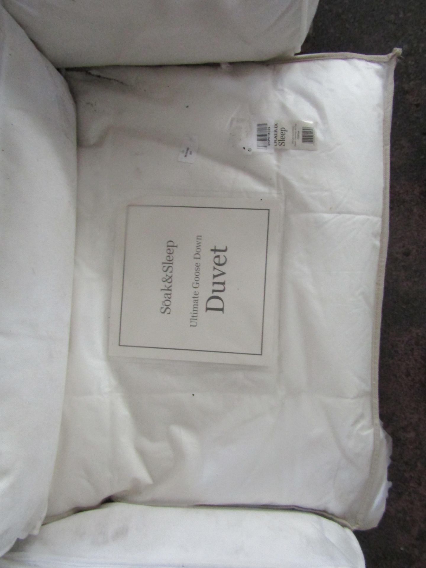 Soak & Sleep Ultimate Goose Down Duvet - Super King - 4.5tog RRP 390