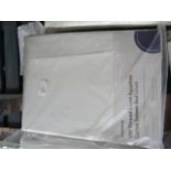 Soak & Sleep Special Buy 500TC Egyptian Cotton Sateen - Superking Flat sheet - White RRP 60