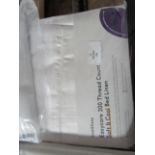 Soak & Sleep White 300TC Easycare Cotton With Tencel Superking Oxford Pillowcase Pair RRP 24