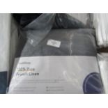 Soak & Sleep Midnight Grey French Linen Superking Oxford Pillowcase Pair RRP 36