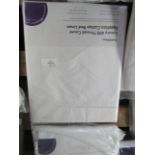 Soak & Sleep White 600TC Egyptian Cotton Single Flat Sheet RRP 45