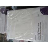 Soak & Sleep Ivory 600TC Egyptian Cotton Superking 30cm Fitted Sheet RRP 52