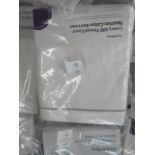 Soak & Sleep White/Grey 600TC Egyptian Cotton King Size Duvet Cover RRP 95