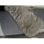 Dorma Luxury Faux Fr Luxury Faux Fur D040 Grey Rectangle Rug 160X230cm RRP 235.00