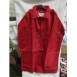 Rainmac Ladies Red Thin Rain Coat, Size: 22 - Unused & Packaged.