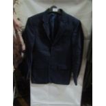 M&S Mens Navy Tailored Fit Performance Suit Jacket, Size: Chest 36" M- Good Condition.