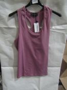 Dorothy Perkins Curve Active Full Length Vest Puple, Size: L - Good Condition.