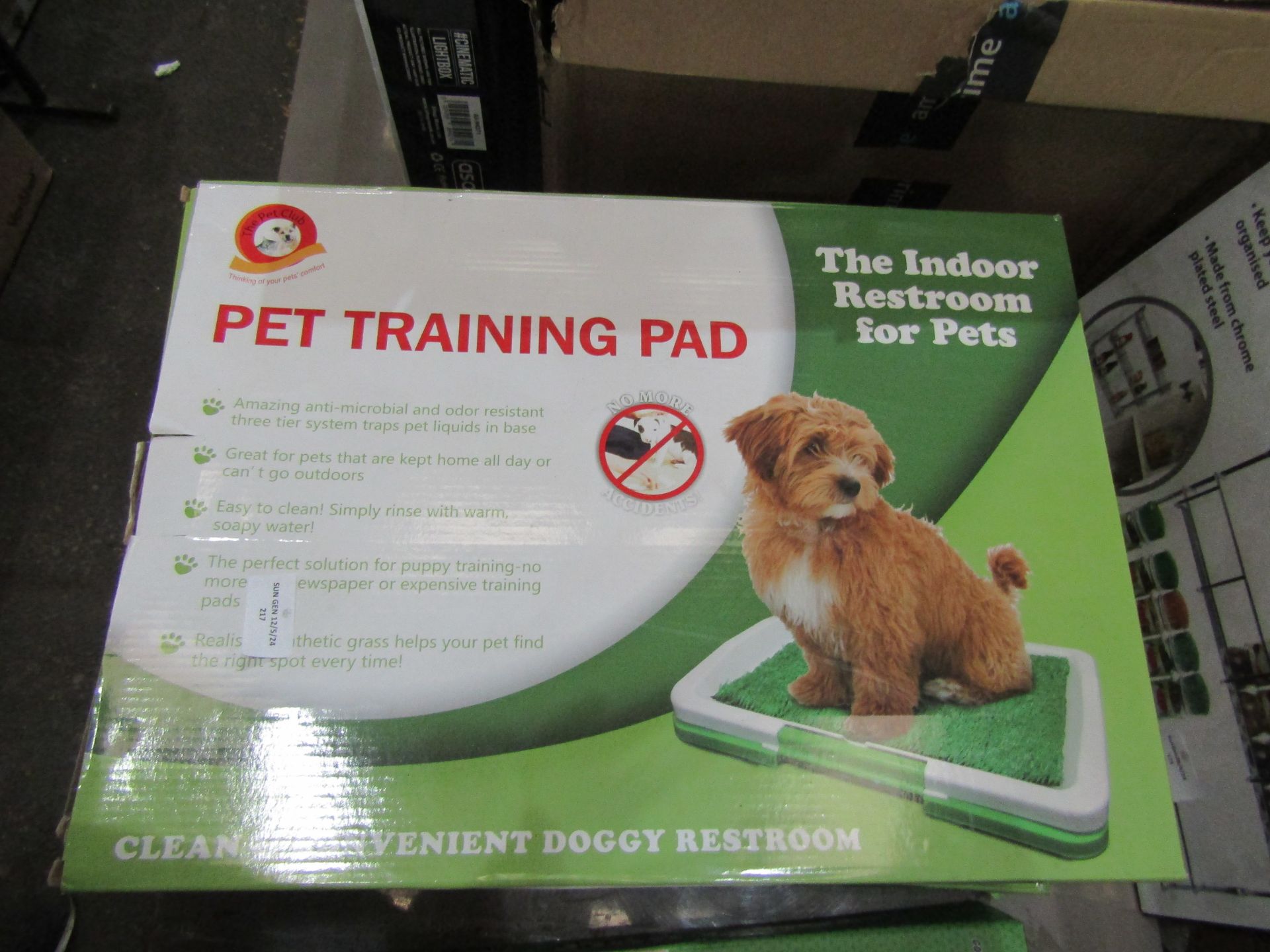 3x Pet Training Pad, Unchecked & Boxed.