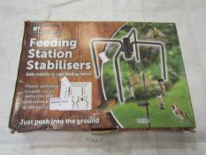2x My Garden Feeding Station Stabilisers - Both Unchecked & Boxed.