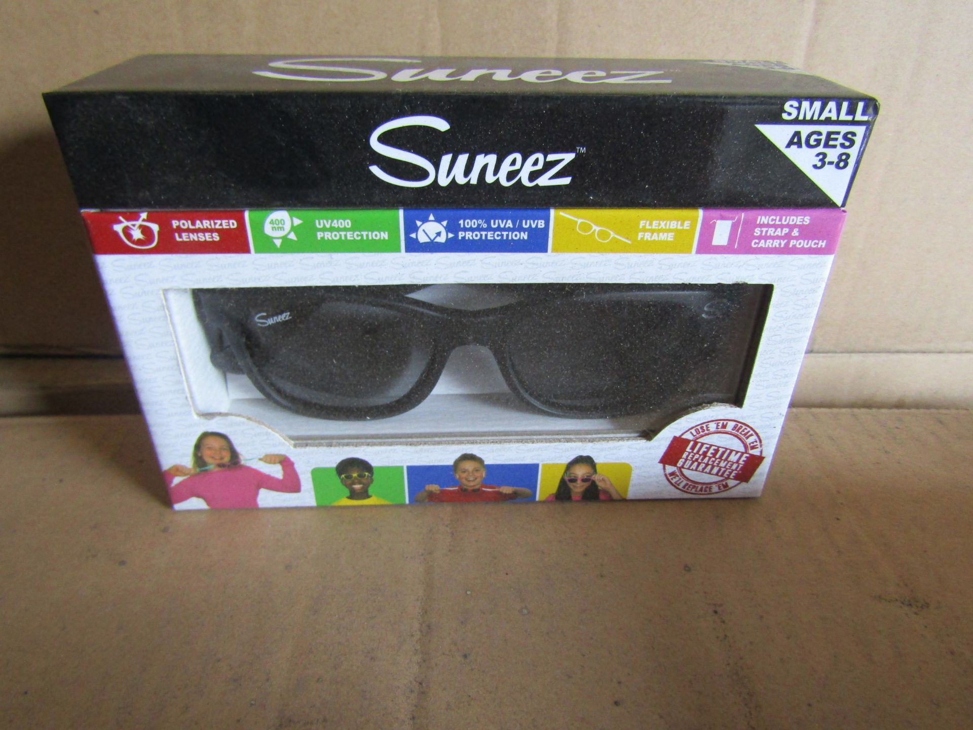 2x Suneez Sun Glasses, Black - New & Boxed.