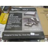 2x Springo Half Step With Anti Slip Platform - Both Unchecked & Boxed.