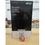 Arco Reusable Corded Ear Plugs, Contains 200, New & Boxed. RRP £238