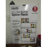 Asab 5 Tier Door Mounted Spice Rack, Unchecked & Boxed.