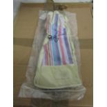 2x Deckchain Stripes-Rainbow Gaunt Gardening Gloves, Size M/L, New & Packaged.