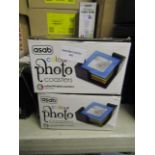 2x Asab Colour Photo Coasters, Unchecked & Boxed.