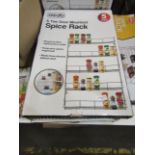 3x Asab 5 Tier Chrome Plated Steel Spice Rack, Unchecked & Boxed.