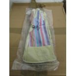 2x Deckchain Stripes-Rainbow Gaunt Gardening Gloves, Size M/L, New & Packaged.