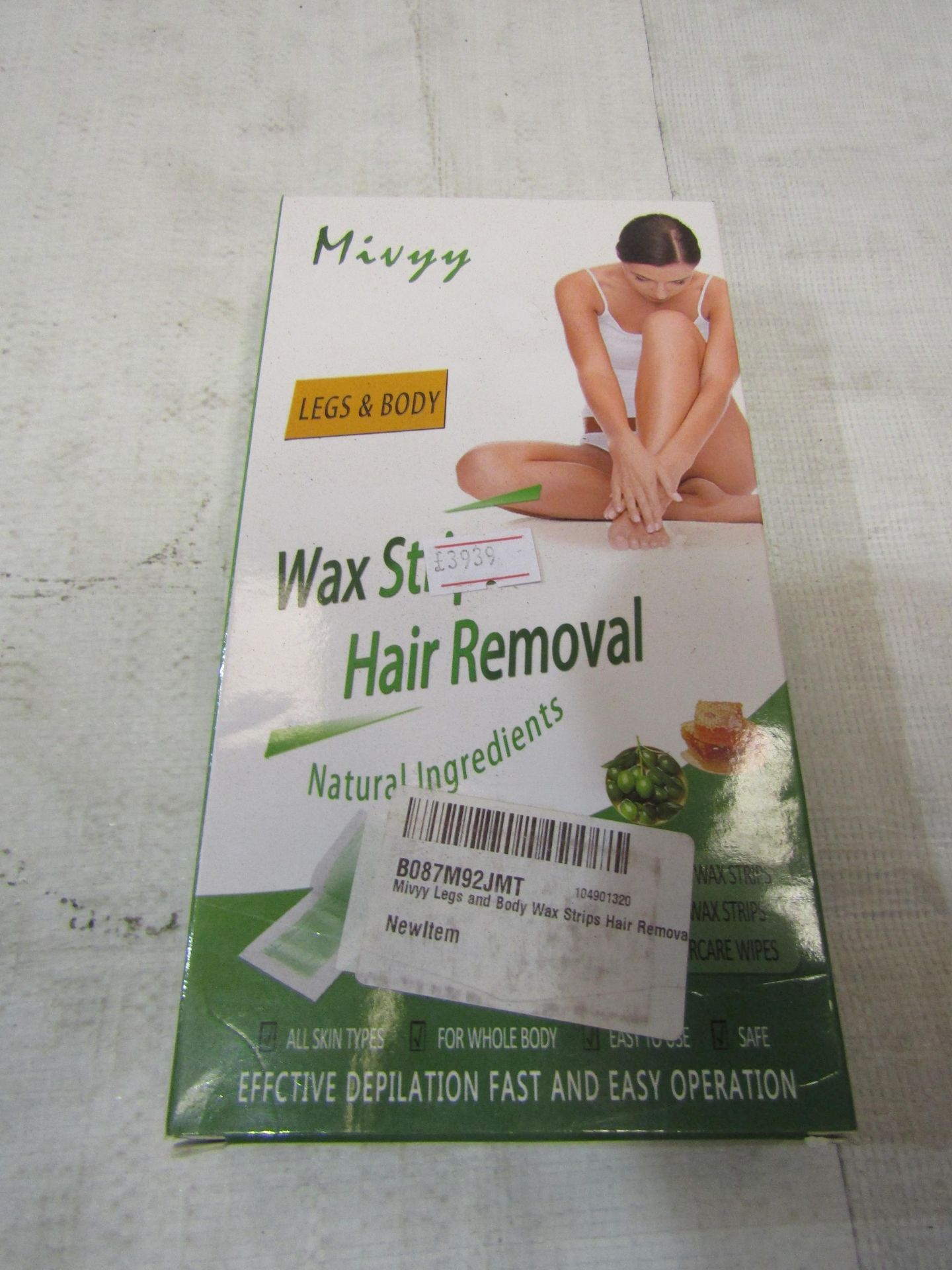 3x Mivyy Legs & Body Wax Strips - All Unchecked & Boxed.