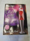 Powatron 13" Retro Lava Lamp - Unchecked & Boxed.