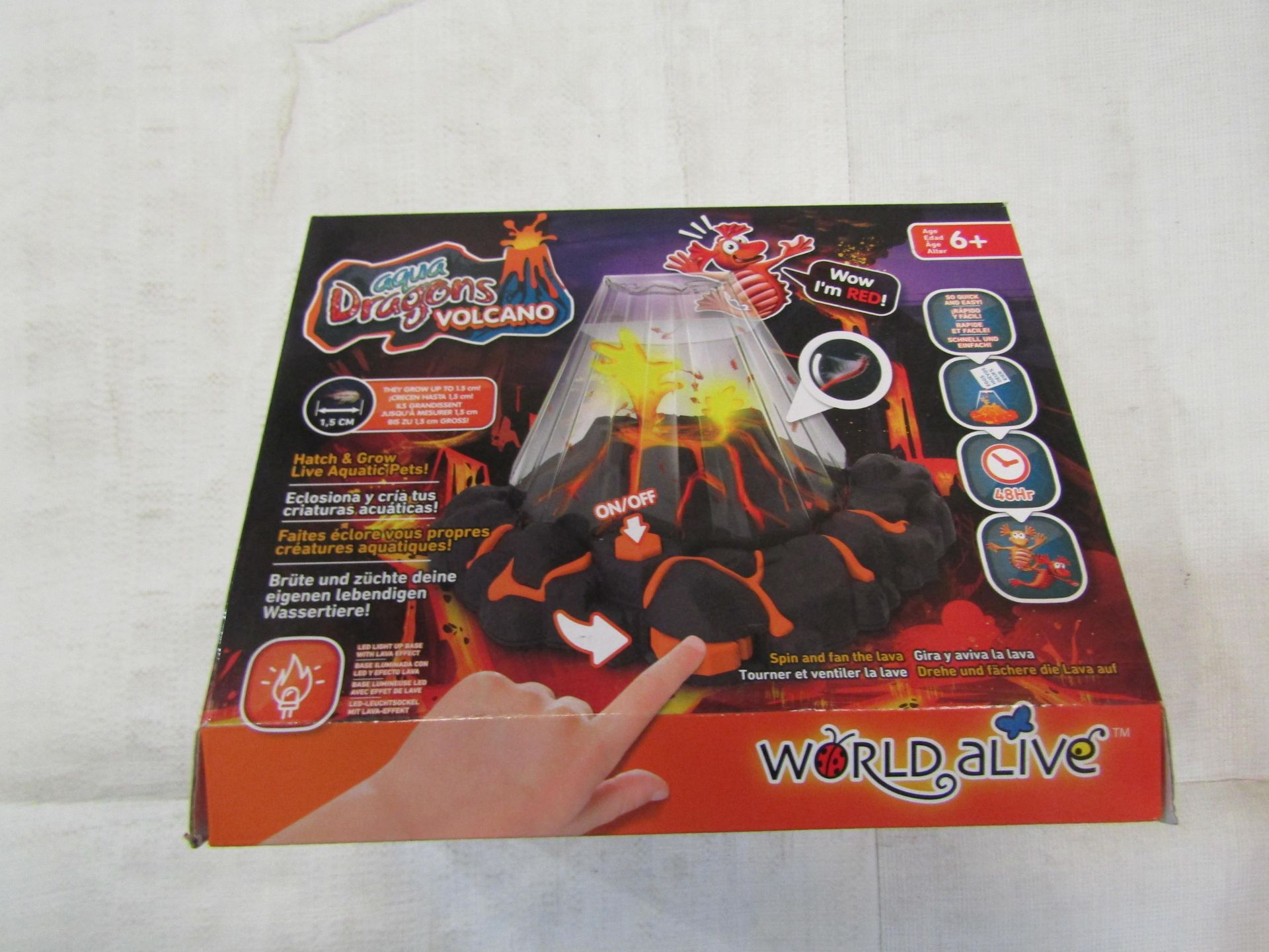 Aqua Dragons Volcano Hatch & Grow Live Aquatic Pets! - Unchecked & Boxed.