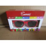 10x Suneez Sun Glasses, Red - New & Boxed.