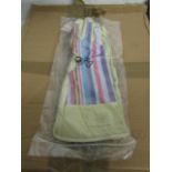 2x Deckchain Stripes-Rainbow Gaunt Gardening Gloves, Size M/L, New & Packaged.