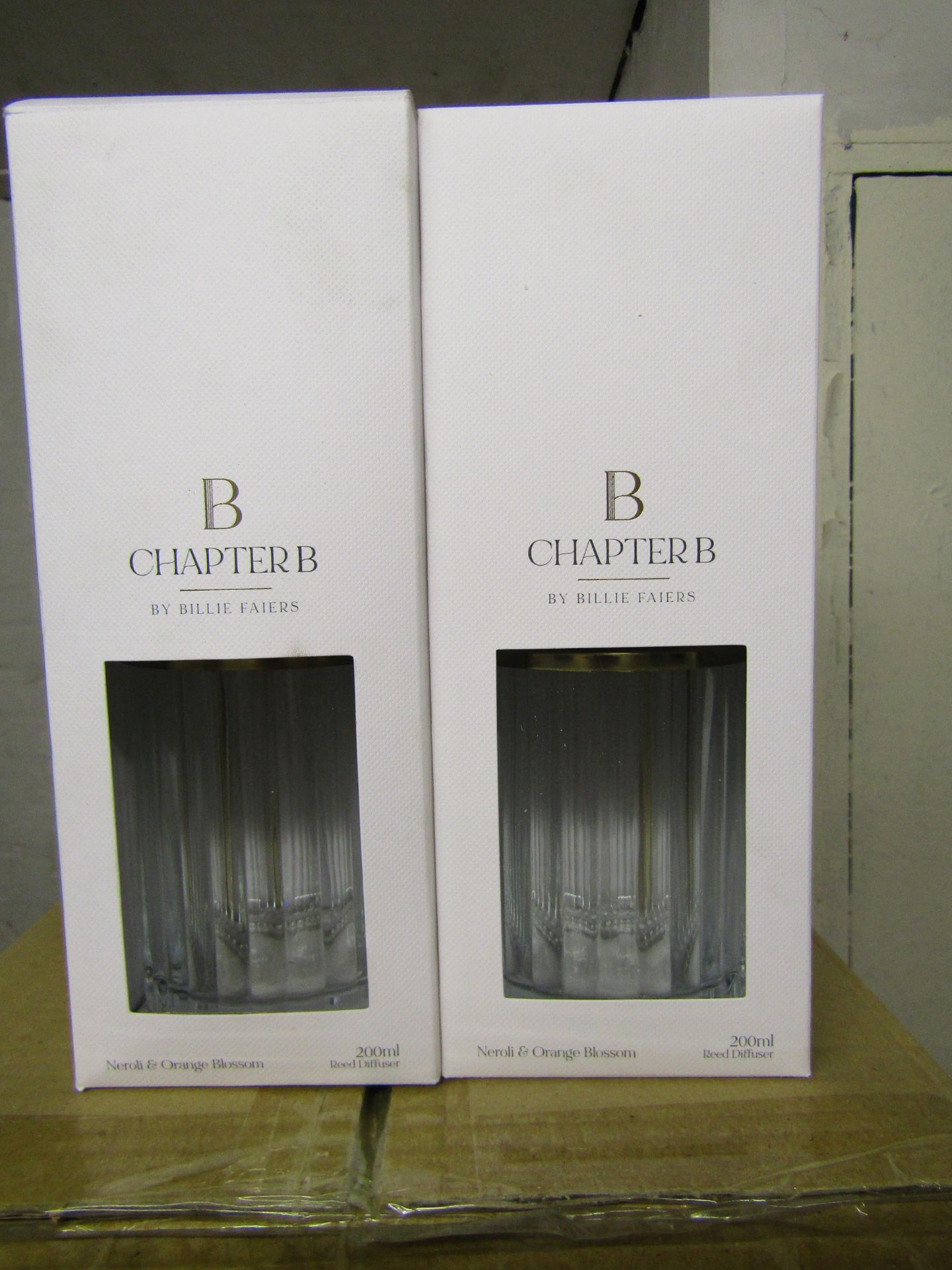 2x Chapter B Ribbed DiffuserWith Decorative Lid, Unchecked & Boxed.