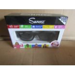 2x Suneez Sun Glasses, Black - New & Boxed.