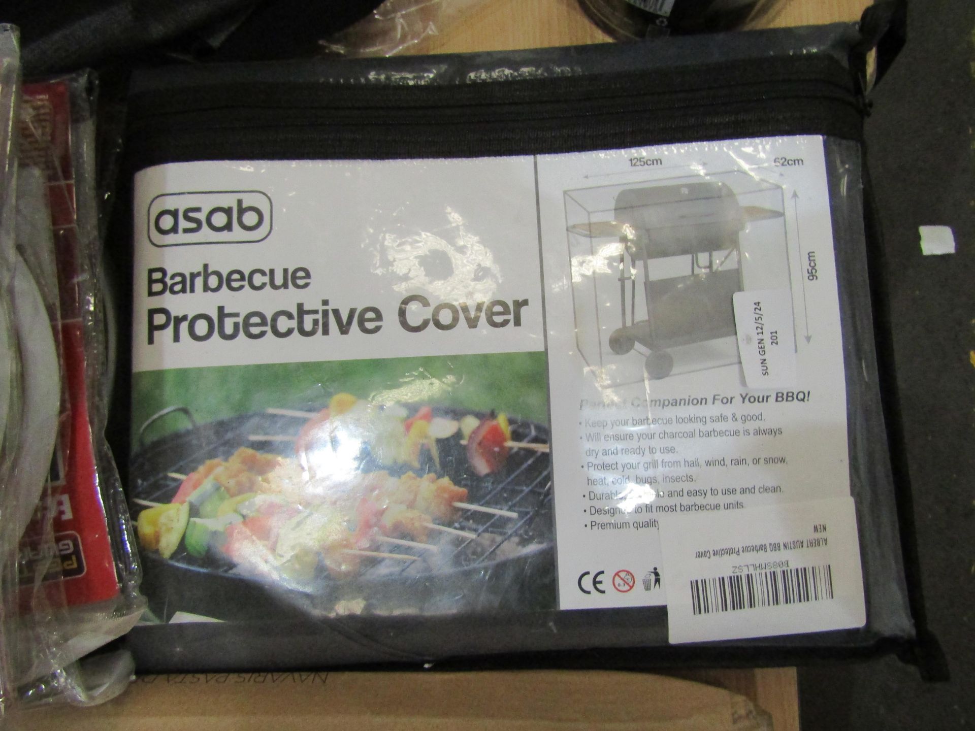 Asab Barbecue Protective Cover, Size: 125 x 62 x 95cm - Unchecked & Packaged.